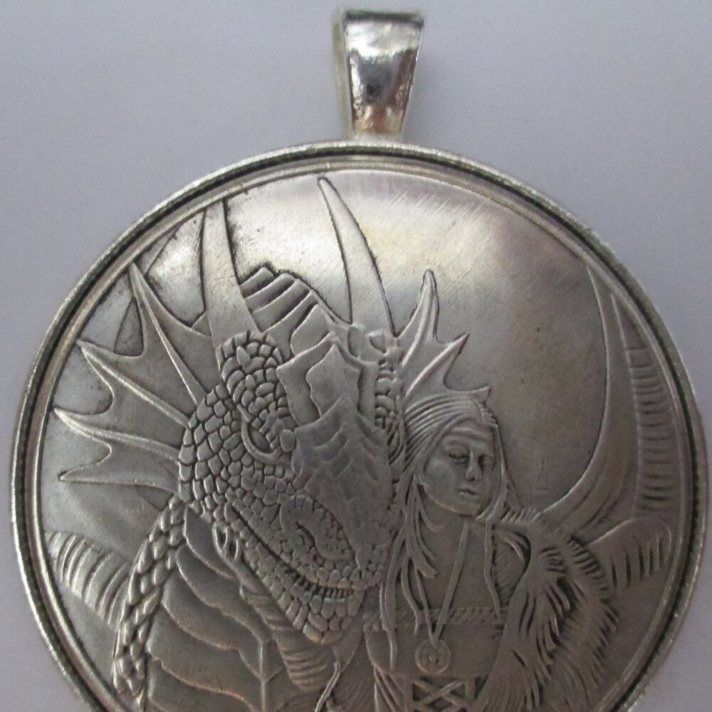 Anne Stokes Friend or Foe Dragon Coin/Pendant